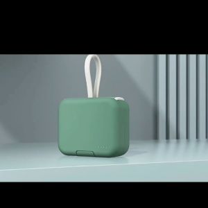 Powerbank Mini Fast Charging dengan kabel 2 in1 type-C&lightning Bentuk Handbag Powerbank Multifungsi Phone Holder
