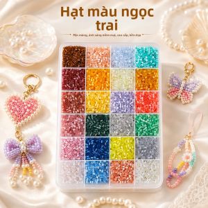 YUGUANG | Gói Vật Liệu DIY Craft Hạt Đậu Trong Suốt Phát Sáng