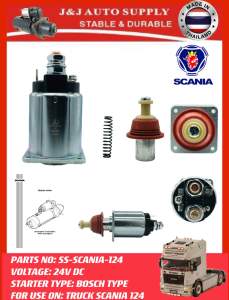 SS-SCANIA-124 BRAND J&J HEAVY DUTY STARTER SOLENOID 24V BOSCH TYPE: FOR USE ON: TRUCK SCANIA 124