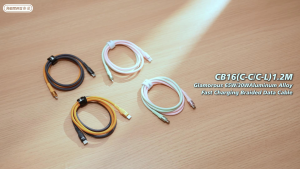REMAX CB16 65W 1.2M Type-C to Type-C Fast Charging Dazzling Colour Braided Data Cable