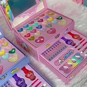 Tas Kosmetik Makeup 36pcs Mainan Anak Perempuan Tidak Beracun Kotak Make Up Set Lengkap