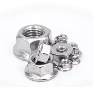 Bộ Đai Ốc Khóa Lục Giác Bằng Thép Không Gỉ 304 M3-M12 Đai Ốc Khóa Hình Lục Giác Chống Trượt Cho Phụ Kiện Ốc Vít