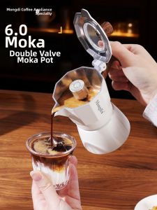 MONGDIO | Dual Valve Upgraded Moka Pot Mini Espresso Coffee Maker