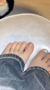 360 Pcs/Set Acrylic Transparent French False Nails Pointy Foot Oval Full Cover Fake Nail Tips Extension Manicure 脚甲片穿戴甲