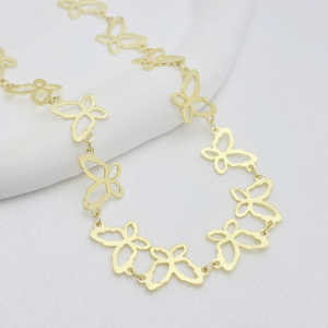 สร้อยข้อมือ DIY โซ่ลูกปัดทรงกลมทองชุบทอง 14K โซ่สร้อยคอ ชุบด้วยนาโน ชุบด้วย Zirconia สำหรับงานฝีมือ