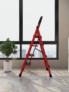 REAIM Tangga melipat liga aluminium dengan kapasitas bearing 300KG (3 4 5 6 lapisan)