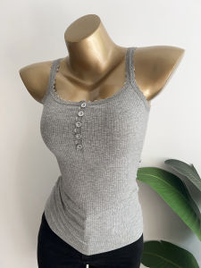 Slimming U-Neck Strap Vest Qiang Push~ Edition Good to Blow Everyone Wear Inner Shirt Short Style Commute Pure Color