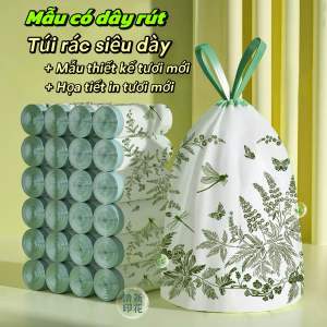 Túi Rác Cuộn Lớn 90 Túi Có Quai Xách Hương Ngải Cứu Khử Mùi Siêu Dày Dặn Dễ Rút – Dùng Cho Gia Đình & Văn Phòng