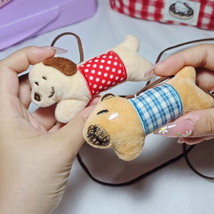 Móc khoá chó con - capy dây dài có thể làm vòng cổ cho bé