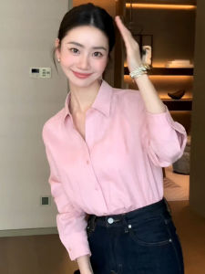 Áo sơ mi BINKAFENNY cho nữ làm bằng vải mềm dài tay cổ bẻ