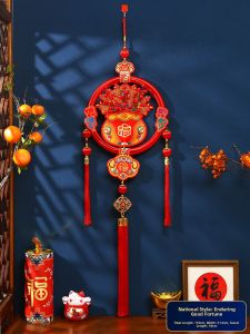 CHUDUO | Chinese New Year Door Decorations Fuzi Knot Carp Pattern