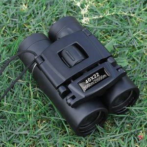 Outdoor Multifunction Folding Mini Pocket Telescope 40x22 HD Powerful Binoculars BAK4 FMC Optics For Camping Travel Sightseeing