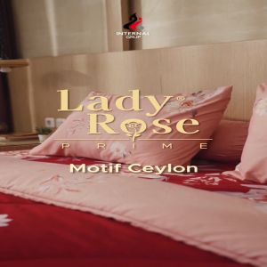 Lady Rose Bedcover 180x200x30 Tinggi 30 Cm Set Lengakap Baru Bahan Premium - CEYLON
