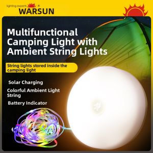 WARSUN | Waterproof Portable Solar Camping Light