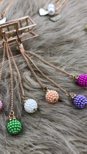 Modern Glam Sleek Hairpin with Pendant & Large Grip