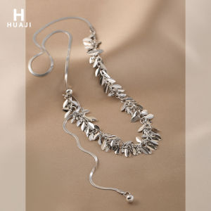 Unique Personality Women's Necklace: Wheat Spike Design Cold Style Individuality Clavicle Chain Fashionable Trendy Jewelry