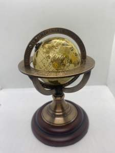 ลูกโลกทองเหลือง แต่งบ้าน สะสม