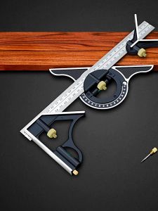 Professional 300mm Stainless Steel Combination Square for Carpenters Precision Angle Ruler Multi-Function Measuring Tool
