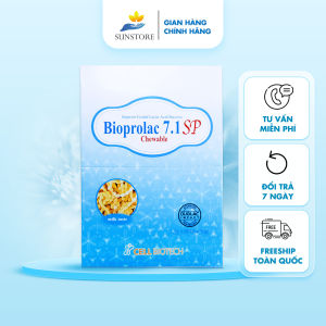Men vi sinh BIOPROLAC CHEWABLE 7.1 SP giúp hệ tiêu hóa khỏe mạnh bổ sung probiotics lợi khuẩn đường ruột táo bón kém hấp thu  - SUNSTORE.OFFICE