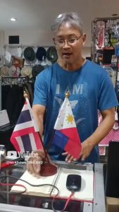 ไทย ฟิลิปปินส์ THAILAND PHILIPPINES ธง ธงไขว้ ธงตั้งโต๊ะ ไรท์สาระกับครูแว่น tec40store