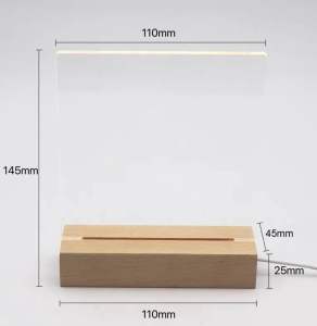 (SG LOCAL) Customised Acrylic Night Light Stand Desk Lamp Great Gift Ideas