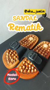 Sandal Kesehatan / Sandal Rematik / Sandal Refleksi Kayu Slop