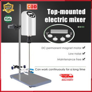 ⭐️【มีในสต๊อก+คลังสินค้าท้องถิ่น】⭐เครื่องกวนหน้าจอดิจิตอลสำหรับห้องแล็บที่กวนในห้องปฏิบัติการเครื่องกวนพร้อมก้านคนสแตนเลส20L 10000MPas 100-2000RPM 100-240V