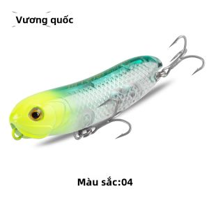 Vương Quốc Z-Chó Topwater Mồi Câu Cá 4.5G-19G 3D Hình Ba Chiều Nhân Tạo Nổi Bút Chì Minnow Mồi Câu Cứng Cho Bass Pike Cá Hồi