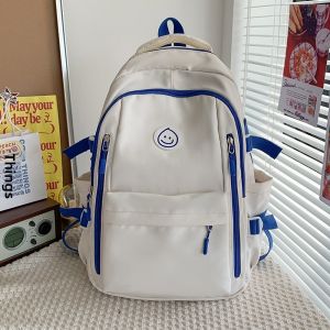 OUDENGPAI | Black Large Capacity High School Backpack For Girls 2024 New Style Double Shoulder Padded School Bag Commuter Fashion Nylon