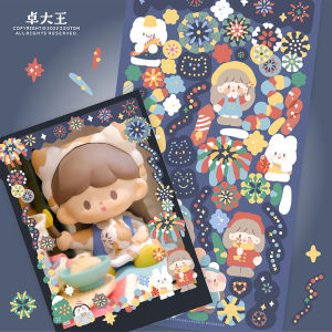 Nhãn Dán Trang Trí Bông Hoa Pháo Hoa Tuyết Adorable Sticker Notebook Journal Guka Zhaodao Không Có Cạnh Lụa Nhung