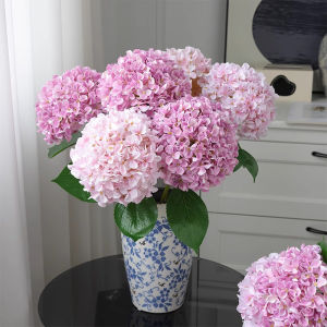 New Silk Simulation Hydrangea Flower European Style Home DecorationWedding Floor Arrangement Large Hydrangea Flower