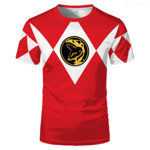 Bandai | 2026 Bandai Periphery Power Rangers Mens Performance Gym T-shirt Summer Quick-dry Comfy Lightweight Beach T-shirt Breathable