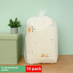 Large Transparent Bag Plastic Bag Clothes Quilt Storage Moisture Proof Plastic Bag Packing Moving Thickened Flat Bag
