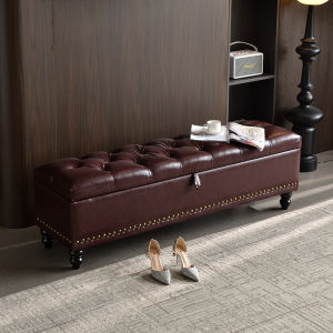 Nordic Style Storage Storage Stool Bench Clothing Store Multi-Functional Sofa Shoe Changing Bench Bedroom Rectangular Storage Stool