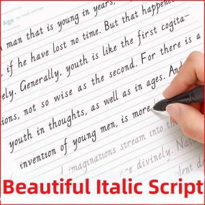 Motivational Calligraphy Practice Pad English Cursive Script Famous Articles Adult And Student Writing Practice Booklet