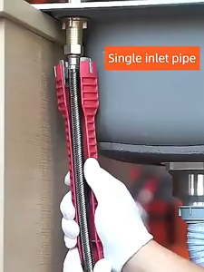 Multifunctional 8 in 1 Faucet and Sink Installer Tool Wrench Spanner for Water Pipe Bathroom