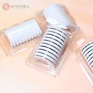 10/20/38Pcs/Box Reusable Self-Adhesive False Eyelashes Glue Strip Eyelash Glue-Free Lash Adhesive Tape Professional Makeup Tools Waterproof Self-adhesive Eyelash Strips Fake Eyelashes Glue Replacement