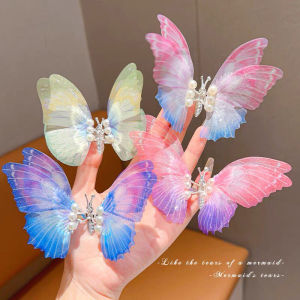 New Butterfly Hairpin Girl Sweet Fairy Clips & Cute Side Clip Kids Hair Clips