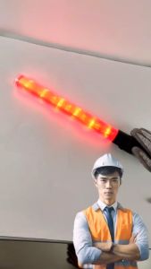 กระบองไฟจราจร 3 จังหวะ แบบใส่ถ่าน