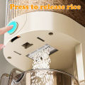 Fortune Home Rice bucket 5kg/10KG Automatic Rice Dispenser Storage Grain Dispenser Box With Measuring Cup Push Type Grain Food Storage Dispenser Sealed Rice Bucket Kitchen Moisture Proof Rice Barrel. 