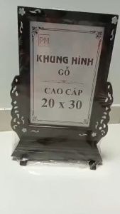 Khung ảnh thờ 20X30 Gỗ cao cấp có chân đế 2 màu nâu và đen đẹp  bện chắc chắn giúp ban thờ trang nghiêm hơn