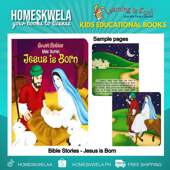 Smart Babies Bible Stories - Jesus is Born Board Book Reading Book for ...