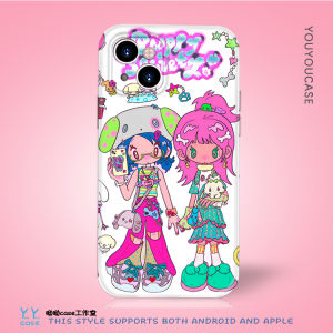 Adorable Anime Girl Phone Case Full Cover Glossy for  14Plus Xiaomi 13 Huawei Nova8se Oppo Reno9 Android Mobile Phone Shell