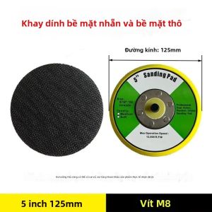 EELHOE | Tấm Đệm Máy Chà Nhám Khí Nén Đa Năng Có Miếng Đệm Nhám Móc & Vòng Để Đánh Bóng Kim Loại Và Làm Sạch Chi Tiết Ô Tô