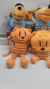 MERLYMALL Plush Toys Dogman Dog Man Adventure Series Soft Stuffed Dolls Cute Cartoon Petey the Cat Puppy Chief Plushie Birthday Gifts