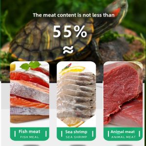 MONLEYTA | Brazil Turtle Special Turtle Food Small Red Ear Turtle Baby Turtle Granular Food Universal Type Food Turtle Food Turtle Material