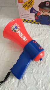 Smile - Mainan Edukasi Anak Speaker TOA Polisi dan Pemadam Kebakaran - Megaphone Sirine