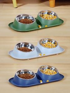 【COD】Cat Bowl Pet Feeder High Quality Stainless Steel Single Double Bowl Mangkuk Kucing Keluli Tahan Karat 宠物碗/不锈钢猫双碗