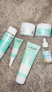 Nuface Nu Glow Face Day & Night Cream Acne Prone Care / Hydra Lock & Youthful Skin / Brighten & Supple Skin 15g