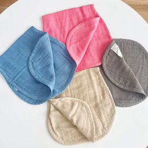 Nordic Six-Layer Bamboo Cotton Gauze Baby Burp Cloth Anti-Vomiting Milk Pad Ultra Soft Saliva Towel for Newborns And Infants
